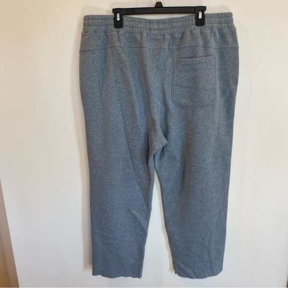 Abercrombie & Fitch Soft AF Essentials Mens Gray Sweatpants Xxl Raw Hem Cropped - Picture 5 of 7